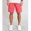 Bermuda-de-Sarja-Masculina-Reta-com-Bolsos-Coral-9414273-Coral_1