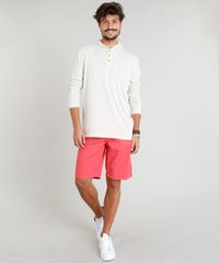 Bermuda-de-Sarja-Masculina-Reta-com-Bolsos-Coral-9414273-Coral_3