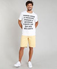 Bermuda-de-Sarja-Masculina-Reta-com-Bolsos-Amarela-9414274-Amarelo_3