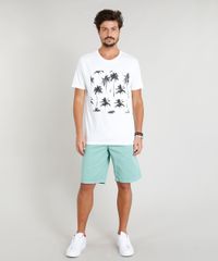 Bermuda-de-Sarja-Masculina-Reta-com-Bolsos-Verde-Claro-9414275-Verde_Claro_3