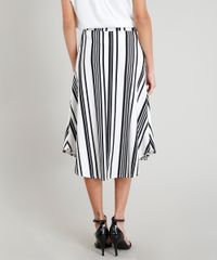 Saia-Midi-Feminina-com-Fenda-e-Faixa-para-Amarrar-Listrada-Branca-9402344-Branco_2