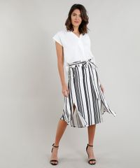 Saia-Midi-Feminina-com-Fenda-e-Faixa-para-Amarrar-Listrada-Branca-9402344-Branco_3