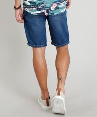 Bermuda-Jeans-Masculina-Reta-Destroyed-Azul-Escuro-9335140-Azul_Escuro_2