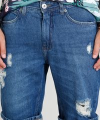 Bermuda-Jeans-Masculina-Reta-Destroyed-Azul-Escuro-9335140-Azul_Escuro_4