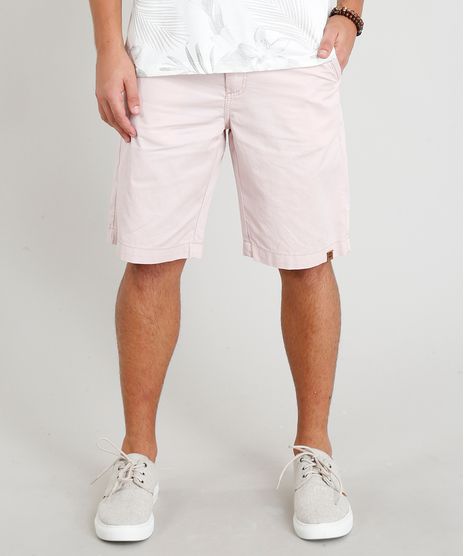 Bermuda-de-Sarja-Masculina-com-Cordao-Rose-9308432-Rose_1
