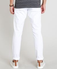 Calca-Slim-Masculina-com-Bolsos-e-Cordao-de-Amarracao-Branca-9308396-Branco_2 Calca-Slim-Masculina-com-Bolsos-e-Cordao-de-Amarracao-Branca-9308396-Branco_2