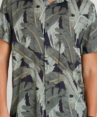 Camisa-Masculina-Estampada-Tropical-Manga-Curta-Gola-Esporte-Preta-9348255-Preto_4