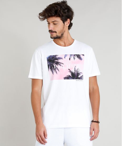 Camiseta-Masculina--Paradise--Manga-Curta-Gola-Careca-Branca-9276506-Branco_1