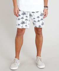 Bermuda-de-Sarja-Masculina-Estampada-de-Coqueiros-com-Cordao-Off-White-9284618-Off_White_1