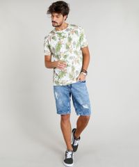 Camiseta-Masculina-Estampada-Tropical-Manga-Curta-Gola-Careca-Cinza-Mescla-9295131-Cinza_Mescla_3