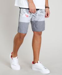 Bermuda-Surf-Masculina-com-Estampa-de-Folhagem-Preta-9308691-Preto_1