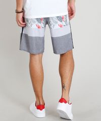 Bermuda-Surf-Masculina-com-Estampa-de-Folhagem-Preta-9308691-Preto_2