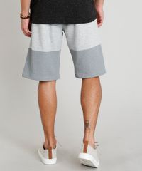 Bermuda-Masculina-Listrada-em-Moletom-Cinza-Mescla-Claro-9304145-Cinza_Mescla_Claro_2