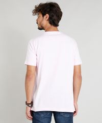 Camiseta-Masculina-com-Estampa-de-Flamingo-Manga-Curta-Gola-Careca-Rosa-Claro-9317557-Rosa_Claro_2
