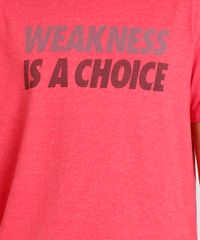 Camiseta-Masculina-Esportiva-Ace--Weakness-is-a-Choice--Manga-Curta-Gola-Careca-Vermelha-9303962-Vermelho_4