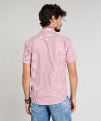 Camisa-Masculina-Estampada-Listrada-Manga-Curta-Vermelha-9349997-Vermelho_2