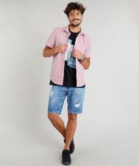 Camisa-Masculina-Estampada-Listrada-Manga-Curta-Vermelha-9349997-Vermelho_3