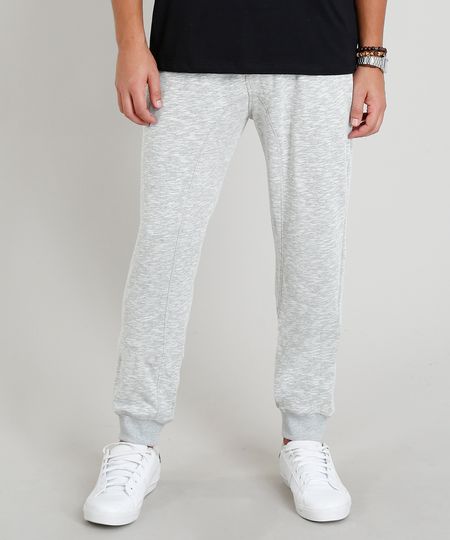 Calca-Masculina-Jogger-em-Moletom-Cinza-Mescla-Claro-9113228-Cinza_Mescla_Claro_1