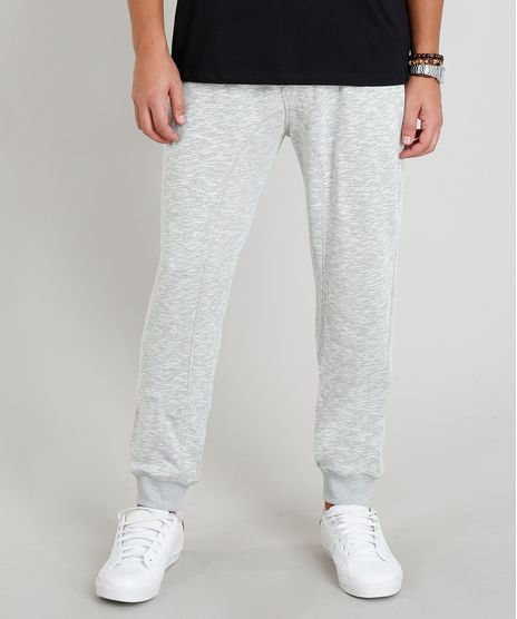 Calca-Masculina-Jogger-em-Moletom-Cinza-Mescla-Claro-9113228-Cinza_Mescla_Claro_1