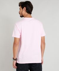 Camiseta-Masculina-com-Estampa-de-Dragao-Manga-Curta-Gola-Careca-Rosa-Claro-9349991-Rosa_Claro_2