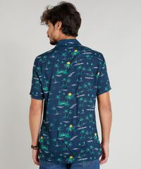 Camisa-Masculina-Estampada-Tropical-Manga-Curta-Gola-Esporte-Azul-Marinho-9348256-Azul_Marinho_2