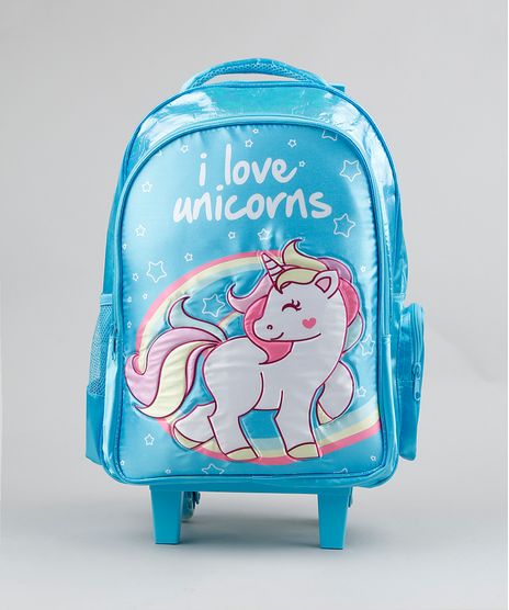 Mochila-Escolar-Infantil-com-Rodinhas-Unicornio-Azul-Claro-9235547-Azul_Claro_1