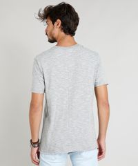 Camiseta-Masculina-com-Recorte-Manga-Curta-Gola-Careca-Cinza-Mescla-9314845-Cinza_Mescla_2