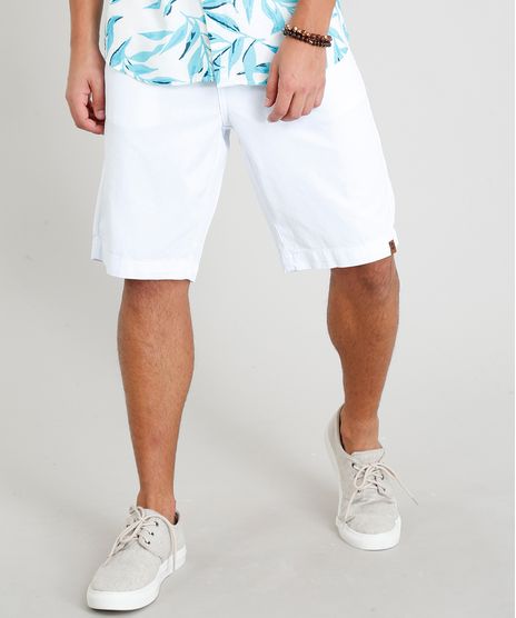 Bermuda-de-Sarja-Masculina-com-Cordao-Branca-9308433-Branco_1