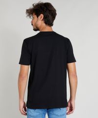 Camiseta-Masculina-com-Bolso-Estampado-de-Esqueleto-Manga-Curta-Decote-Careca-Preta-9380497-Preto_2