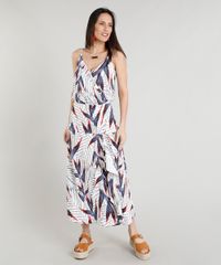 Vestido-Feminino-Midi-Estampado-de-Folhagem-com-Fenda-Alcas-Finas-Decote-V--Branco-9277513-Branco_1