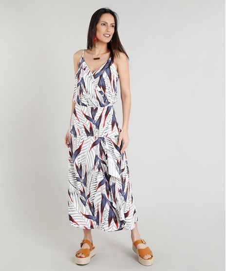 Vestido-Feminino-Midi-Estampado-de-Folhagem-com-Fenda-Alcas-Finas-Decote-V--Branco-9277513-Branco_1