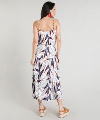 Vestido-Feminino-Midi-Estampado-de-Folhagem-com-Fenda-Alcas-Finas-Decote-V--Branco-9277513-Branco_2