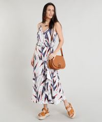 Vestido-Feminino-Midi-Estampado-de-Folhagem-com-Fenda-Alcas-Finas-Decote-V--Branco-9277513-Branco_3