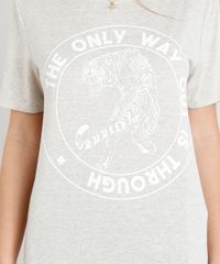 Blusa-Feminina-Mescla-com-Estampa-de-Tigre-Manga-Curta-Decote-Redondo-Bege-Claro-9377988-Bege_Claro_4