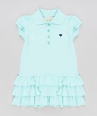 Vestido-Polo-Infantil-com-Babados-em-Piquet-Manga-Curta-Verde-Claro-9259829-Verde_Claro_1