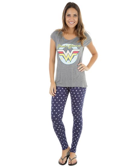 Pijama-Mulher-Maravilha-Cinza-Mescla-8290532-Cinza_Mescla_1