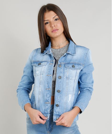 fotos de jaquetas femininas jeans