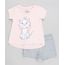 Conjunto-Infantil-Marie-de-Blusa-Manga-Curta-Rose---Short-em-Moletom-Cinza-Mescla-9370445-Cinza_Mescla_1