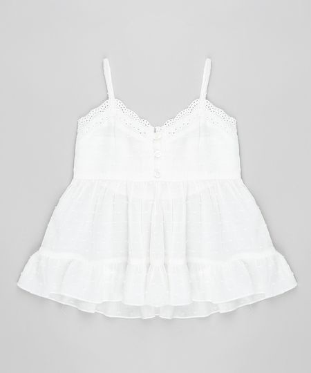Regata-Infantil-com-Laise-e-Babado-Decote-V-Branca-9174581-Branco_1
