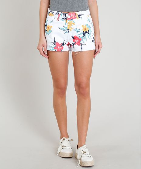 Short-Feminino-Boy-Estampado-Flora-com-Barra-Desfiada-Branco-9365627-Branco_1
