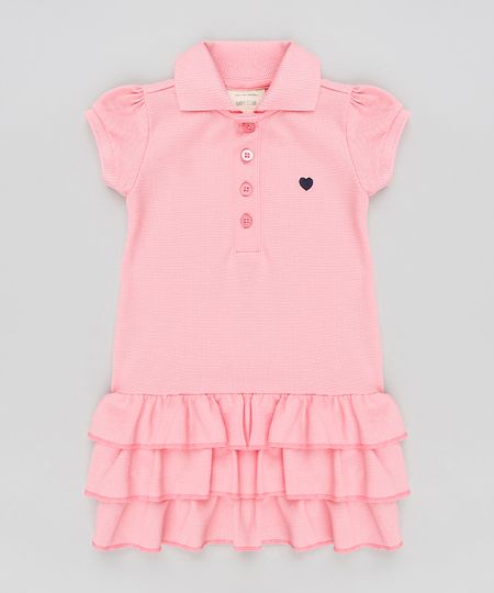 Vestido-Polo-Infantil-com-Babados-em-Piquet-Manga-Curta-Rosa-9259828-Rosa_1 Vestido-Polo-Infantil-com-Babados-em-Piquet-Manga-Curta-Rosa-9259828-Rosa_1