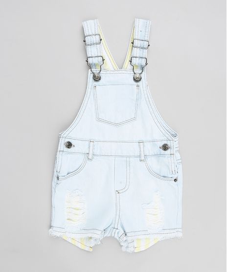 Jardineira-Jeans-Infantil-Destroyed-com-Bolsos-Delave-9341275-Delave_1