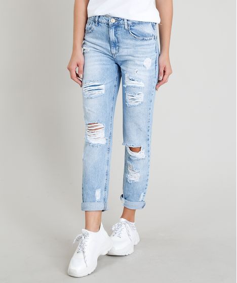 calça jeans feminina mom pants