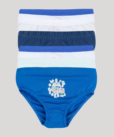 Kit-de-5-Cuecas-Infantis-George-Pig-Multicor-9351442-Multicor_1 Kit-de-5-Cuecas-Infantis-George-Pig-Multicor-9351442-Multicor_1