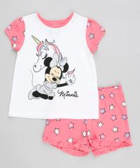 Pijama-Infantil-Minnie-e-Unicornio-Manga-Curta-Branco-9337113-Branco_1