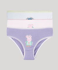 Kit-de-3-Calcinhas-Infantis-Peppa-Pig-Multicor-9352606-Multicor_1