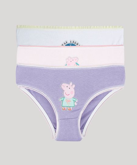Kit-de-3-Calcinhas-Infantis-Peppa-Pig-Multicor-9352606-Multicor_1 Kit-de-3-Calcinhas-Infantis-Peppa-Pig-Multicor-9352606-Multicor_1