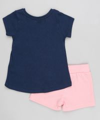 Conjunto-Infantil-Boo-Monstros-S-A-de-Blusa-Manga-Curta-Azul-Marinho---Short-em-Moletom-Rosa-9370444-Rosa_2