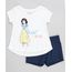 Conjunto-Infantil-Branca-de-Neve-de-Blusa-Manga-Curta-Branca---Short-em-Moletom-Azul-Marinho-9370442-Azul_Marinho_1