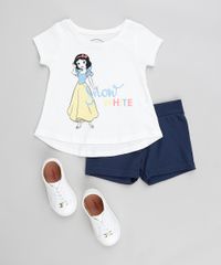 Conjunto-Infantil-Branca-de-Neve-de-Blusa-Manga-Curta-Branca---Short-em-Moletom-Azul-Marinho-9370442-Azul_Marinho_3